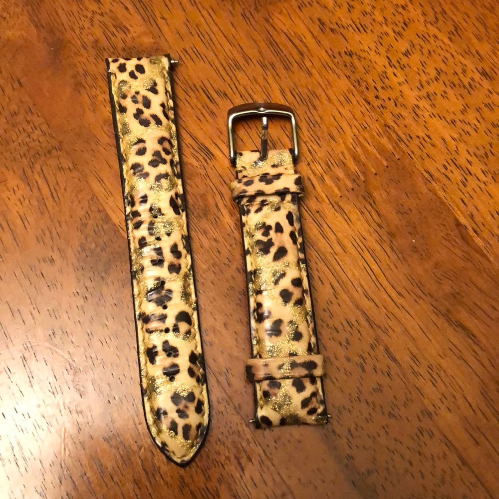 Animal print Michele Band! Gently used! 18mm!